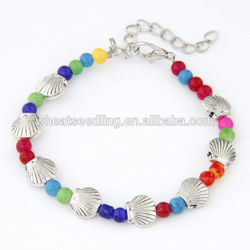 Shell style small beads bracelet